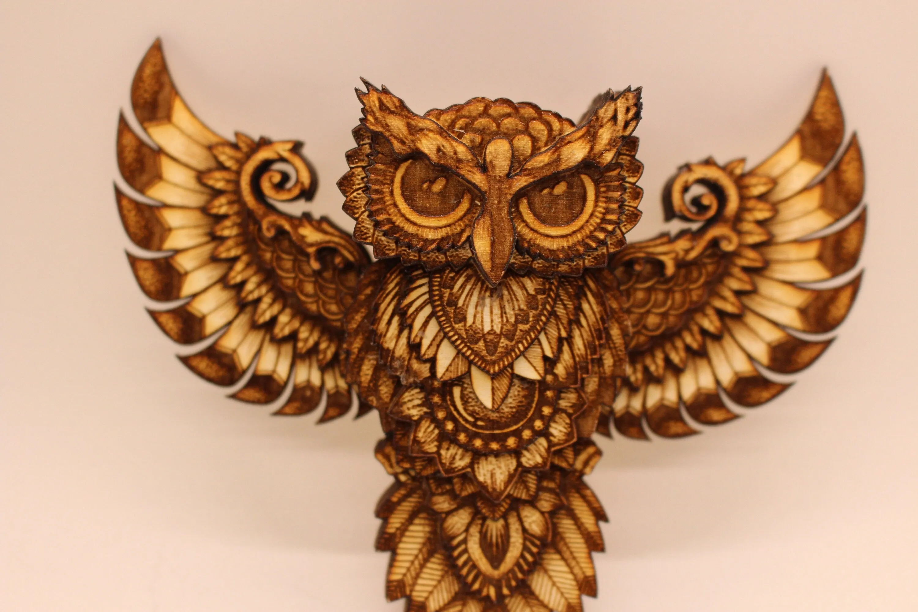 13 layered Mandala Owl
