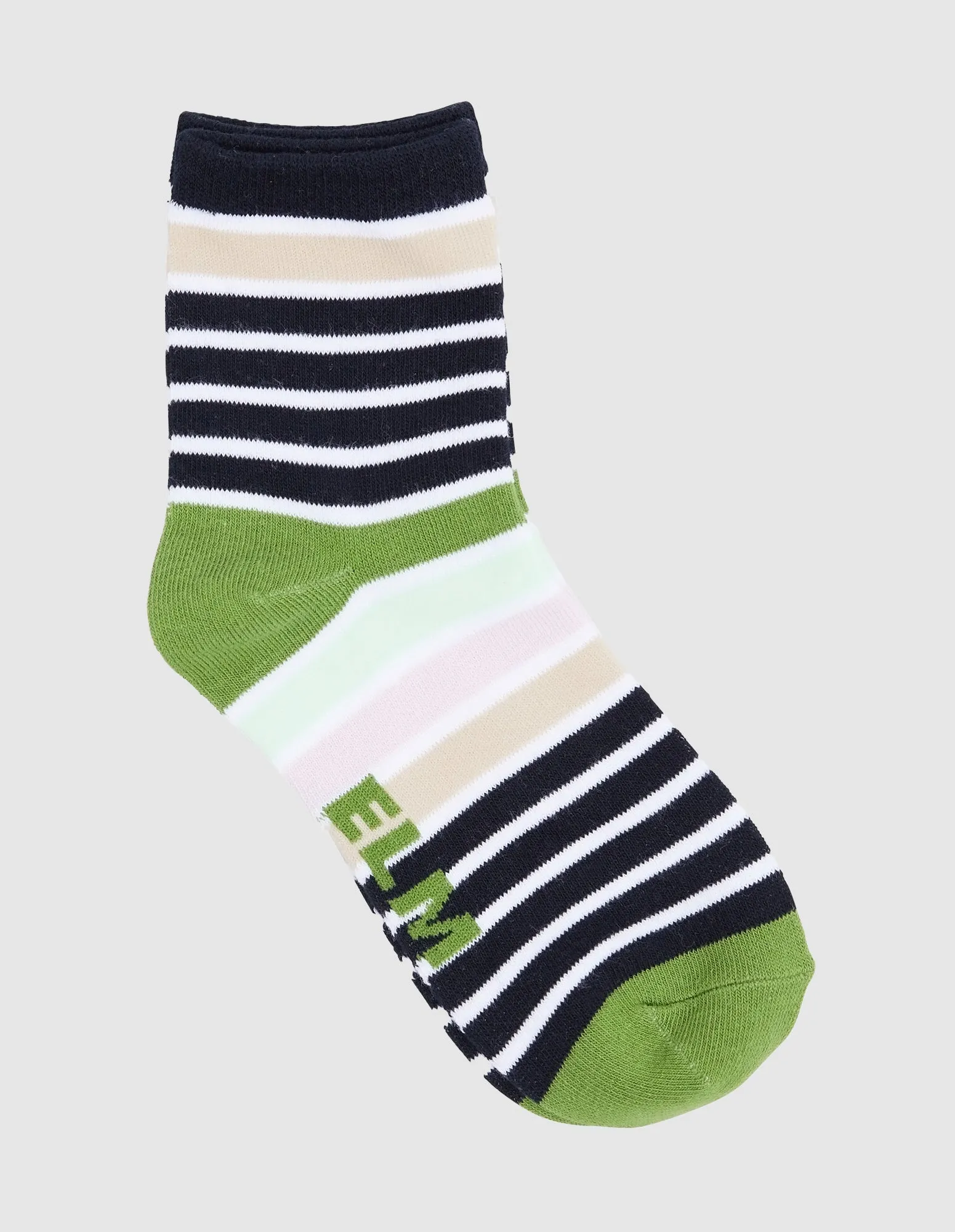 2 Pack Fig Stripe Ankle Socks