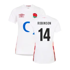 2023-2024 England Rugby Red Roses Rugby Jersey (Ladies) (Robinson 14)