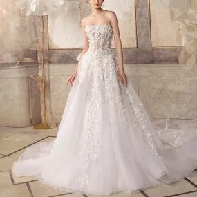 3D Flower Corset with Tulle Skirt
