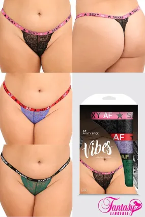 3PC "AF" Panty Pack