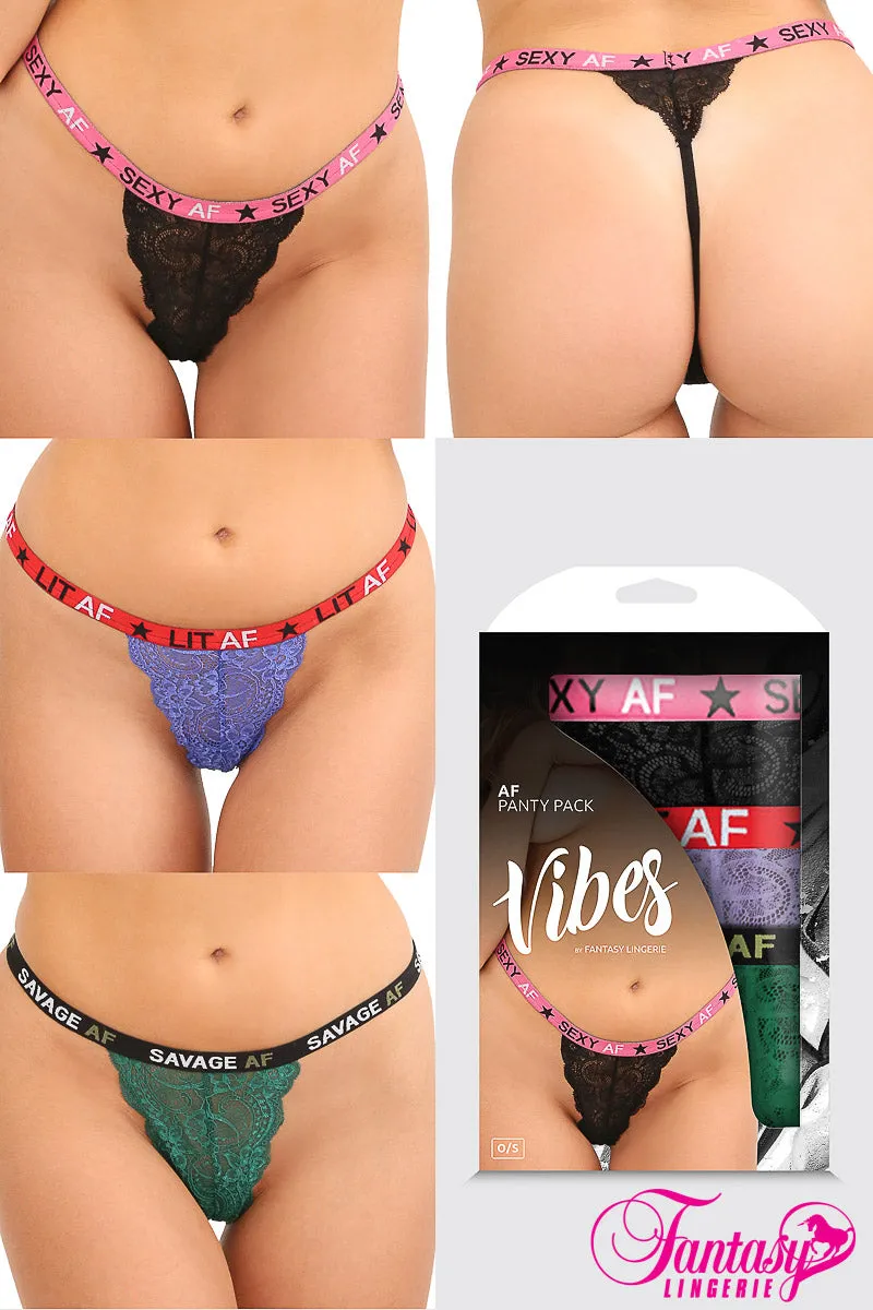 3PC "AF" Panty Pack
