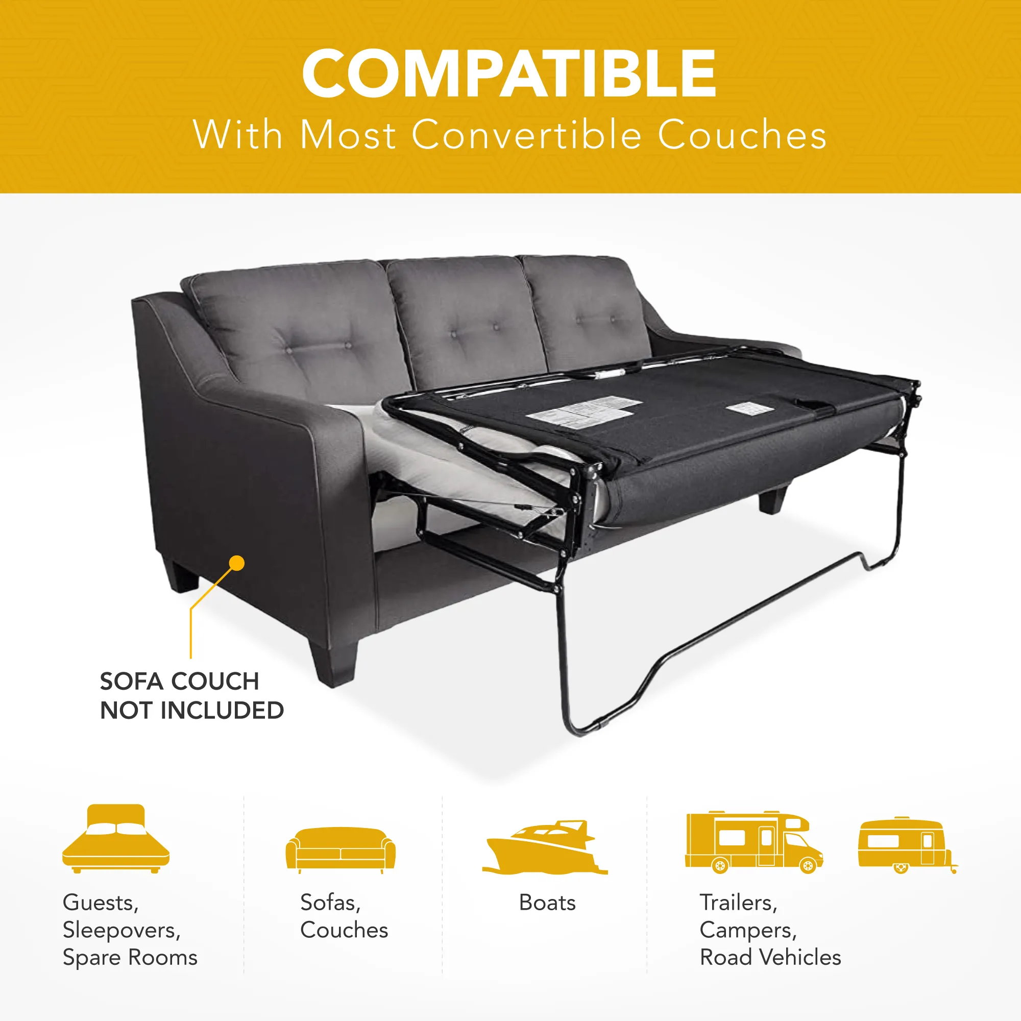 4.0 Inch GEL Memory Foam Sofa Mattress