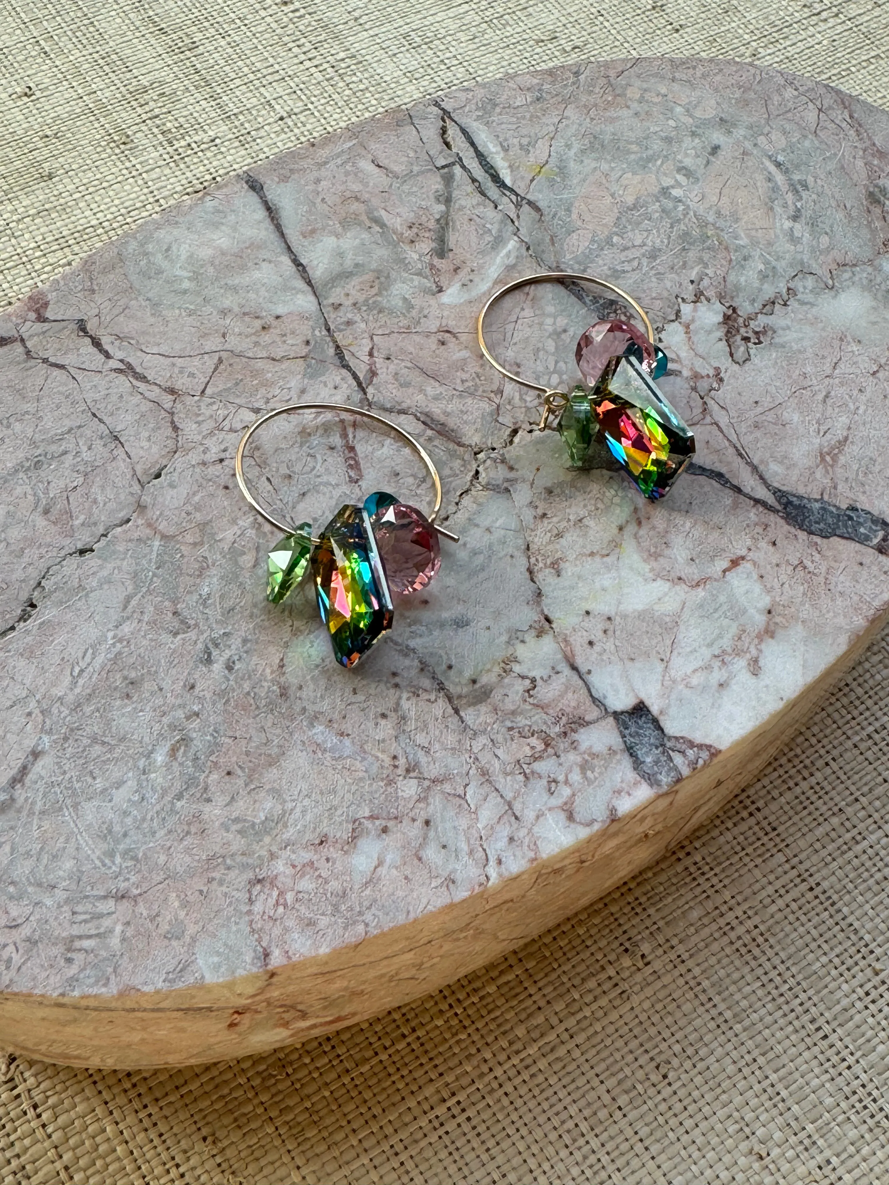 Abacus Row Sweet Pea Earrings no. 20 (Limited Edition) - Multi Iridescent