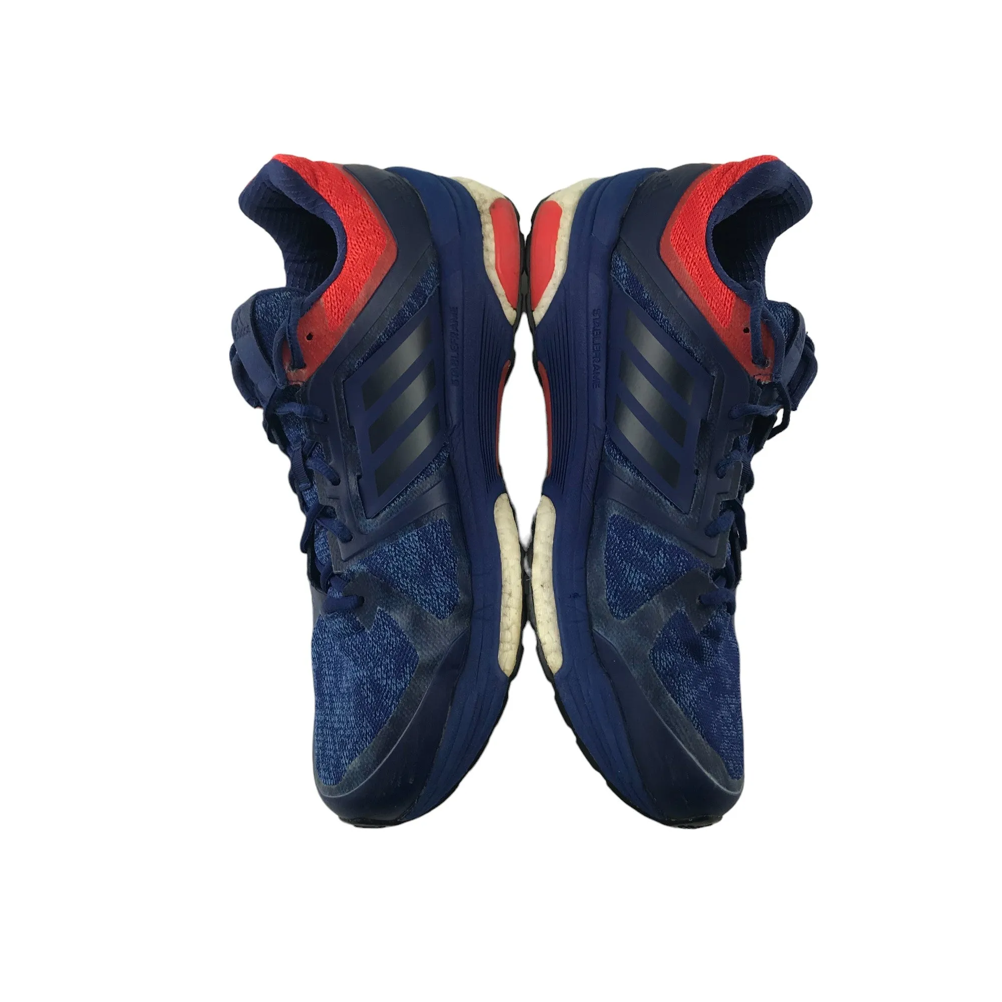 Adidas Supernova Sequence trainers shoe size 11 blue and red sneakers with laces