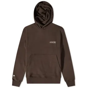 Amiri Brown Logo Hoodie