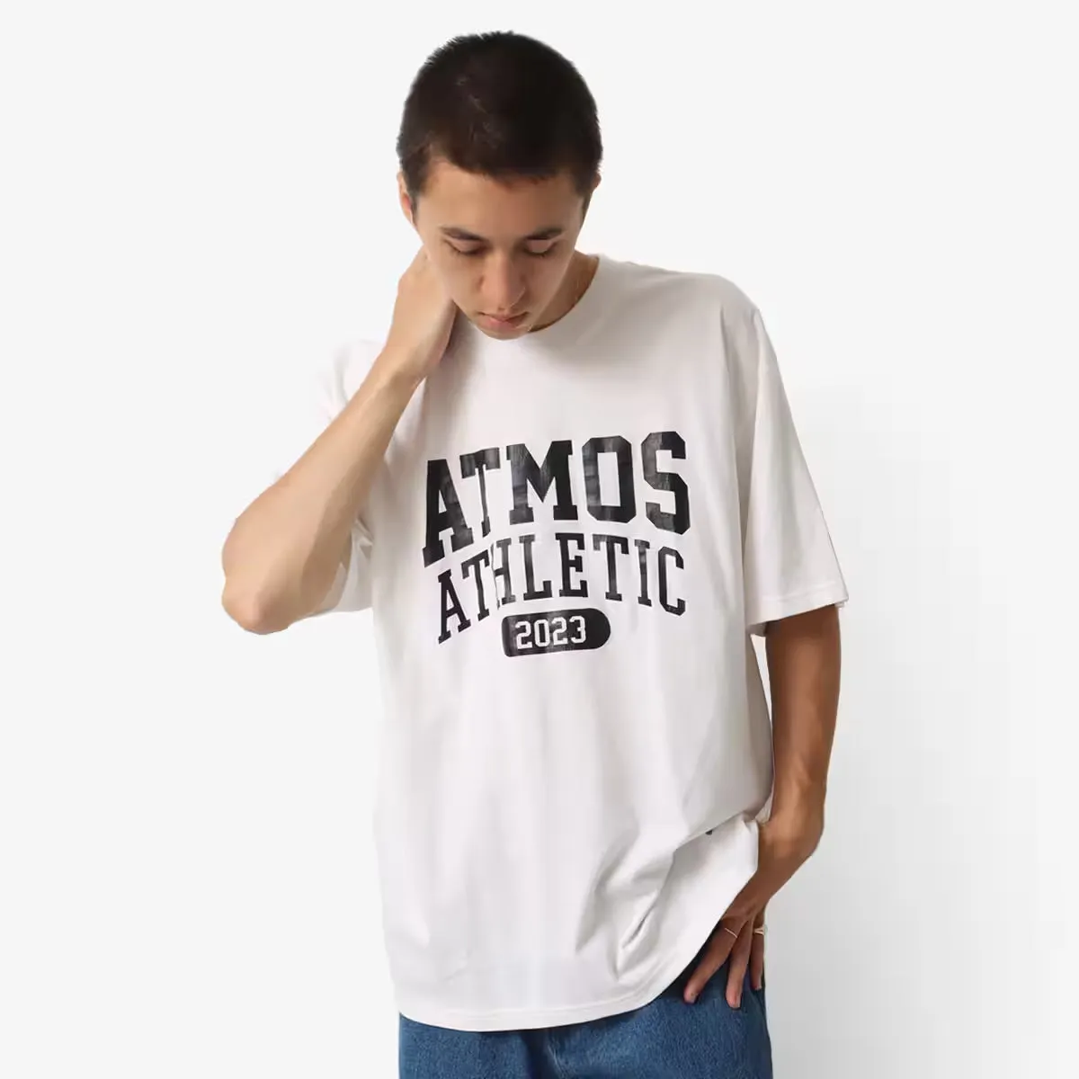 ATMOS VINTAGE COLLEGE LOGO T SHIRTS