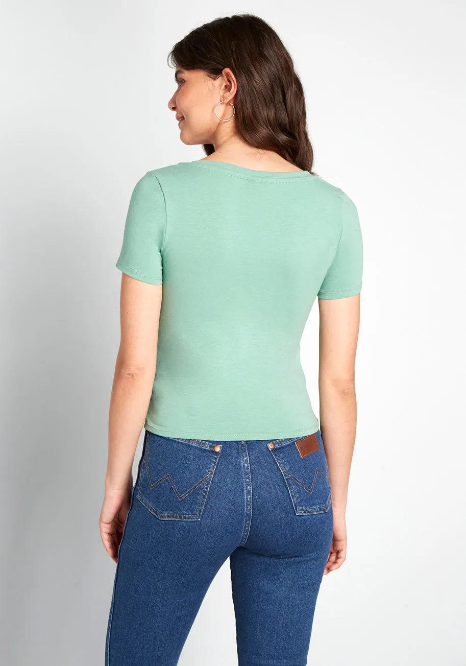 Basic Boost Cap Sleeve Top