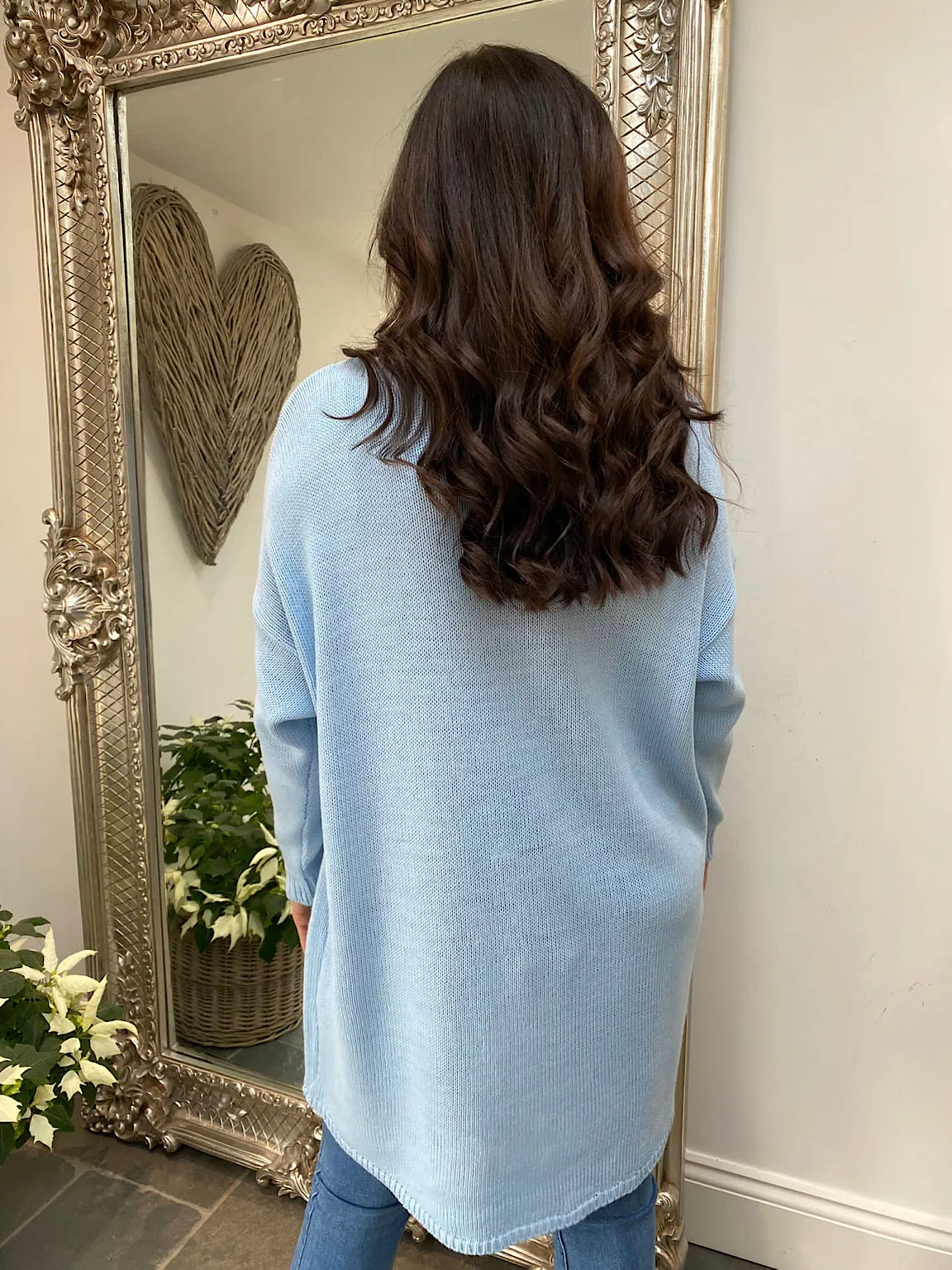 Basic Ribbed Scoop Neck Jumper Meredith