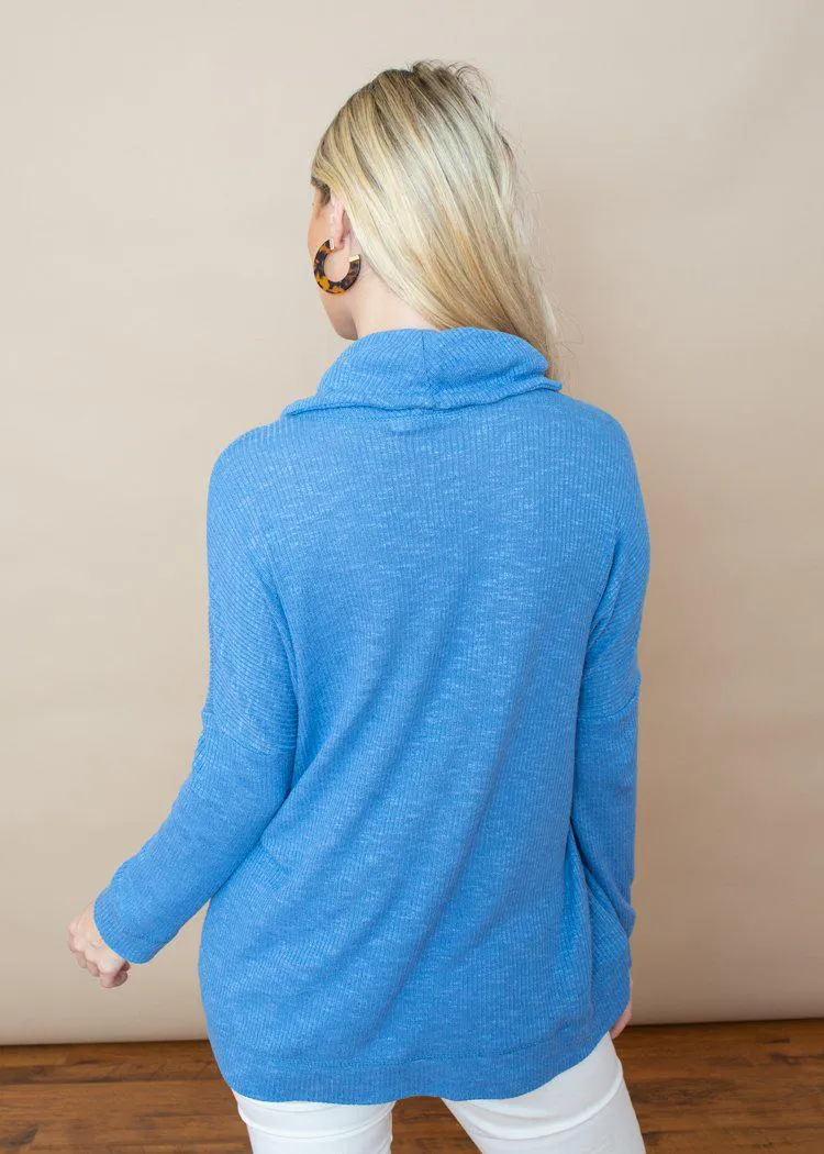 BB Dakota Creature of Comfort Ribbed Cowl Neck-***FINAL SALE***
