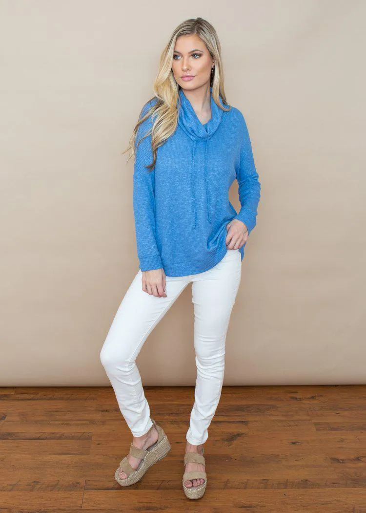 BB Dakota Creature of Comfort Ribbed Cowl Neck-***FINAL SALE***