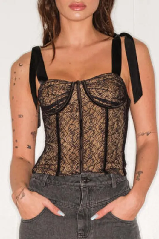 blair corset - black