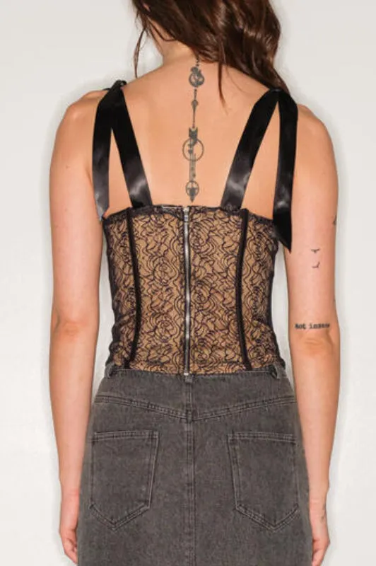 blair corset - black