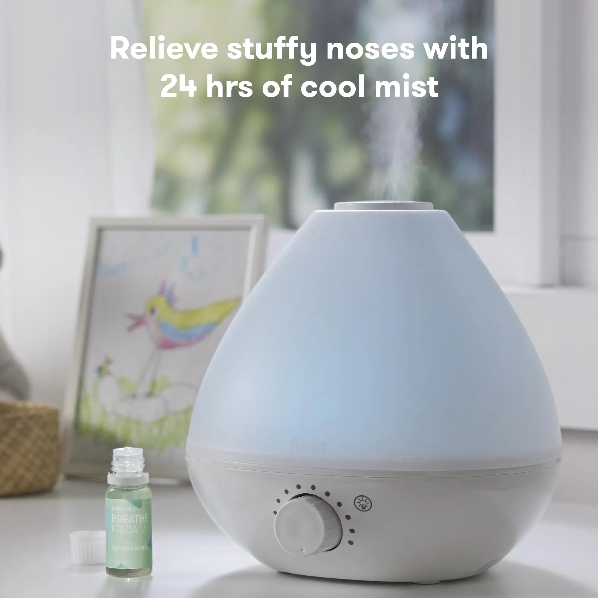 BreatheFrida the 3-IN-1 HUMIDIFIER, DIFFUSER   NIGHTLIGHT