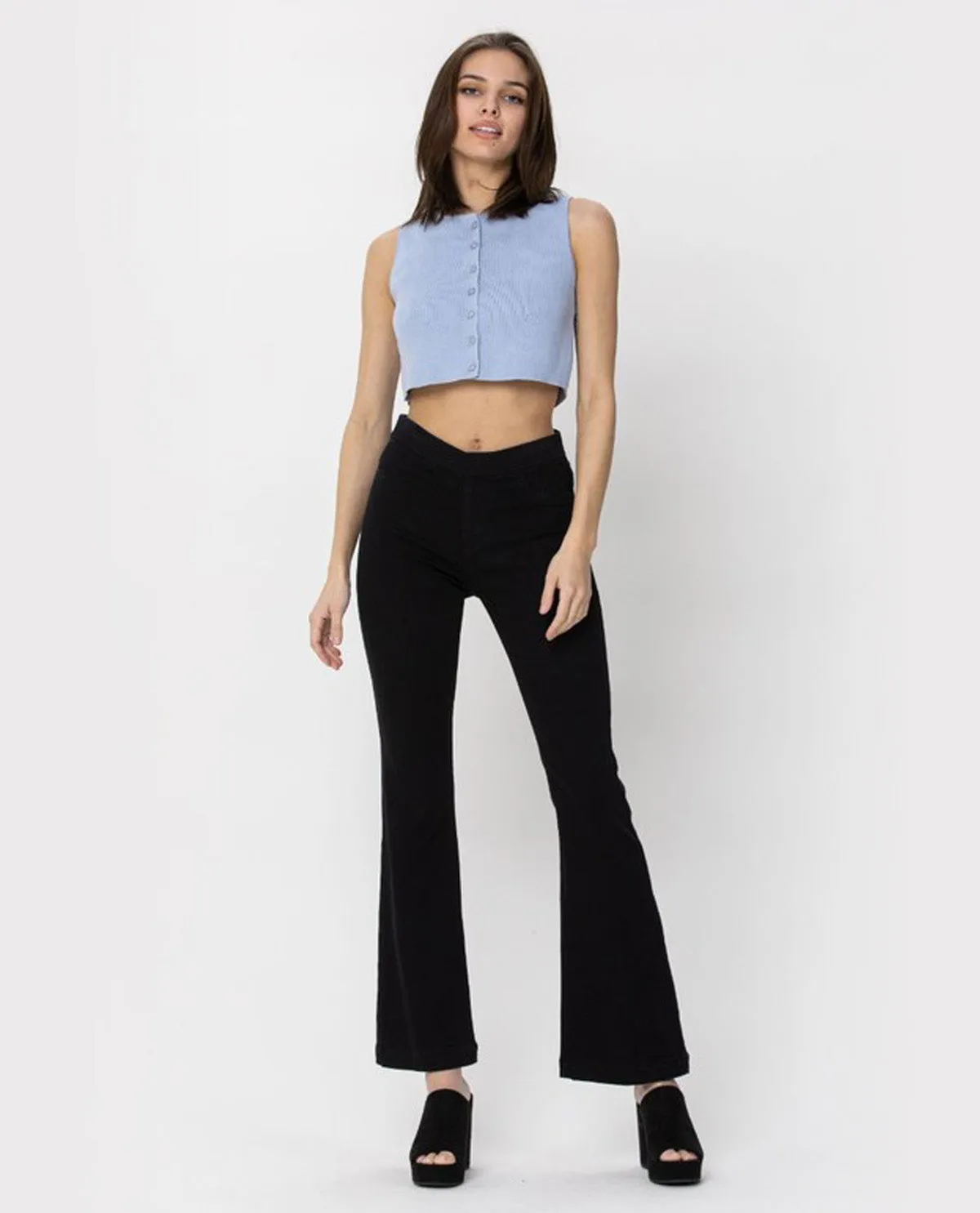 Cello Mid Rise Flare Jegging