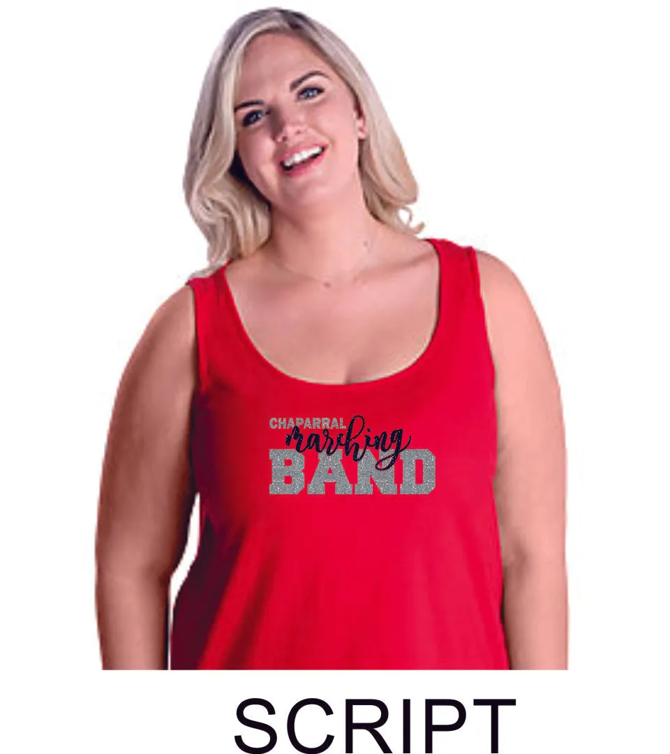 Chap Band Curvy Ladies Basic Tank- 4 designs- Matte or Glitter