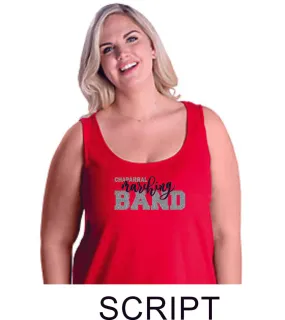 Chap Band Curvy Ladies Basic Tank- 4 designs- Matte or Glitter