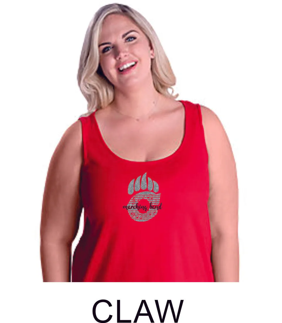 Chap Band Curvy Ladies Basic Tank- 4 designs- Matte or Glitter