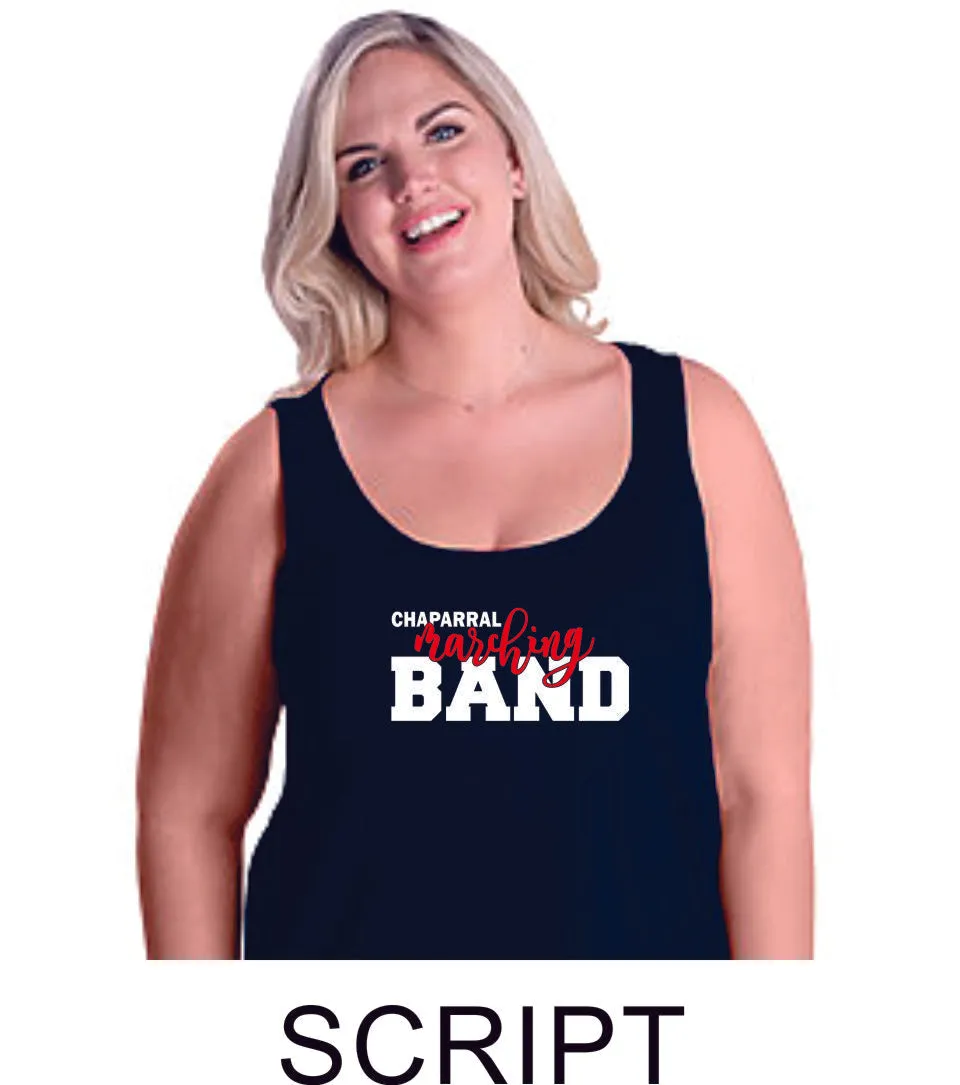 Chap Band Curvy Ladies Basic Tank- 4 designs- Matte or Glitter