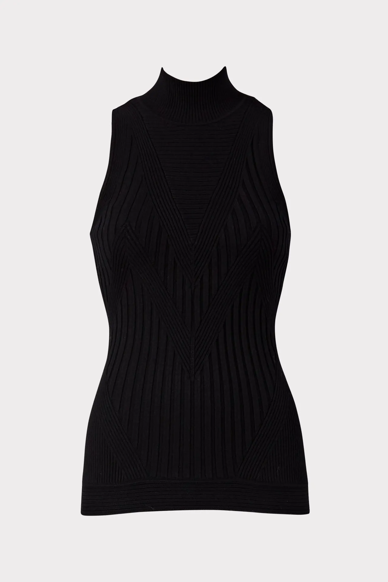 Chevron Rib Shell Top