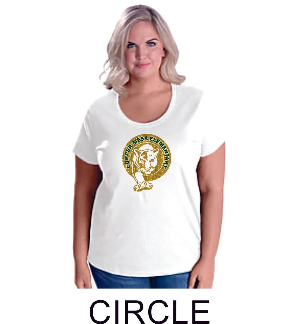 CME Curvy Ladies Tee- 5 designs- Matte or Glitter