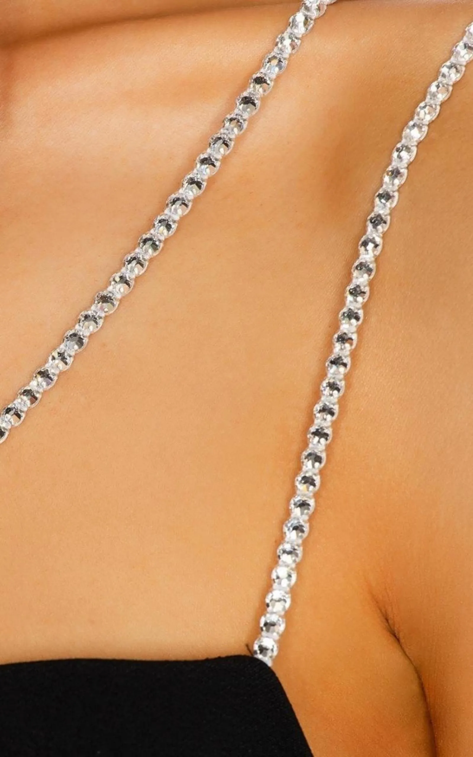 Crystal Chain Strap Bra