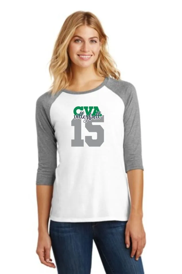 CVA Number Raglan- Matte or Glitter