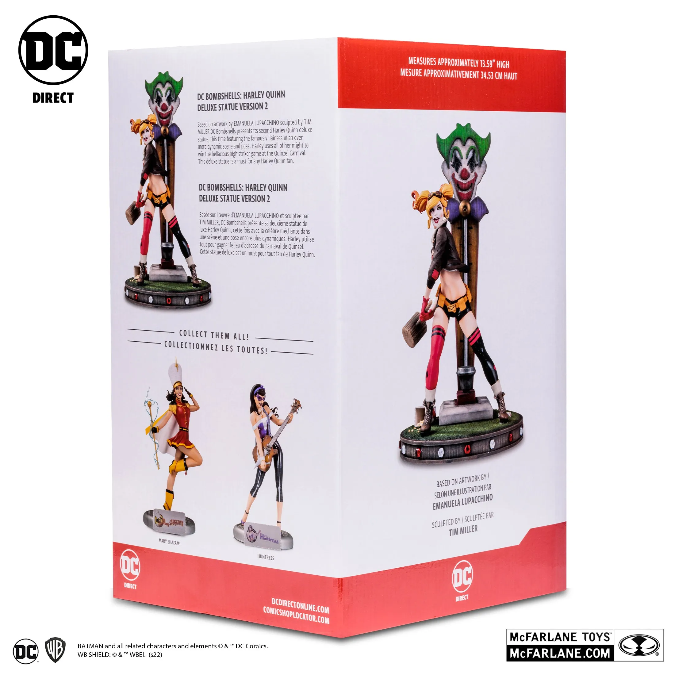 DC Bombshells Harley Quinn Deluxe Version 2 Statue (Limited Edition 5,000pcs) - McFarlane Toys