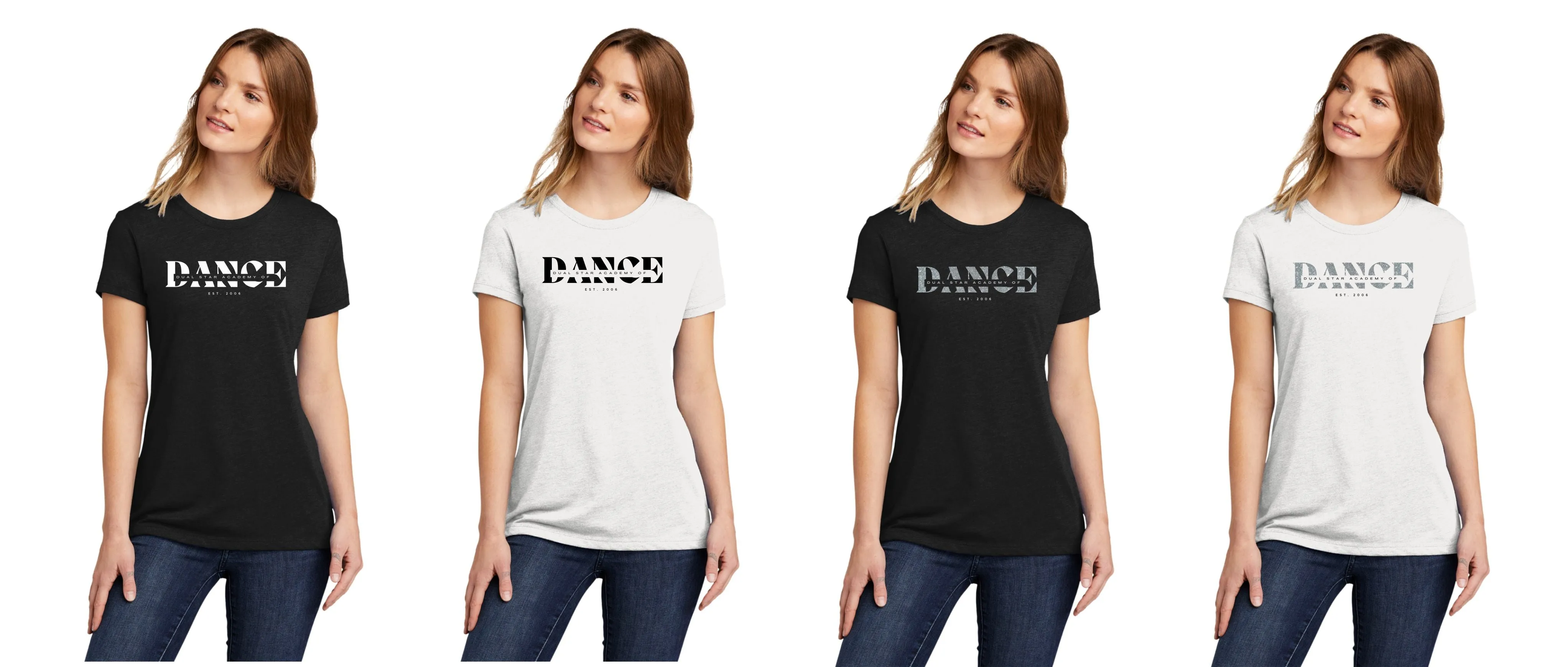 Dual Star DANCE Tee- Ladies and Unisex