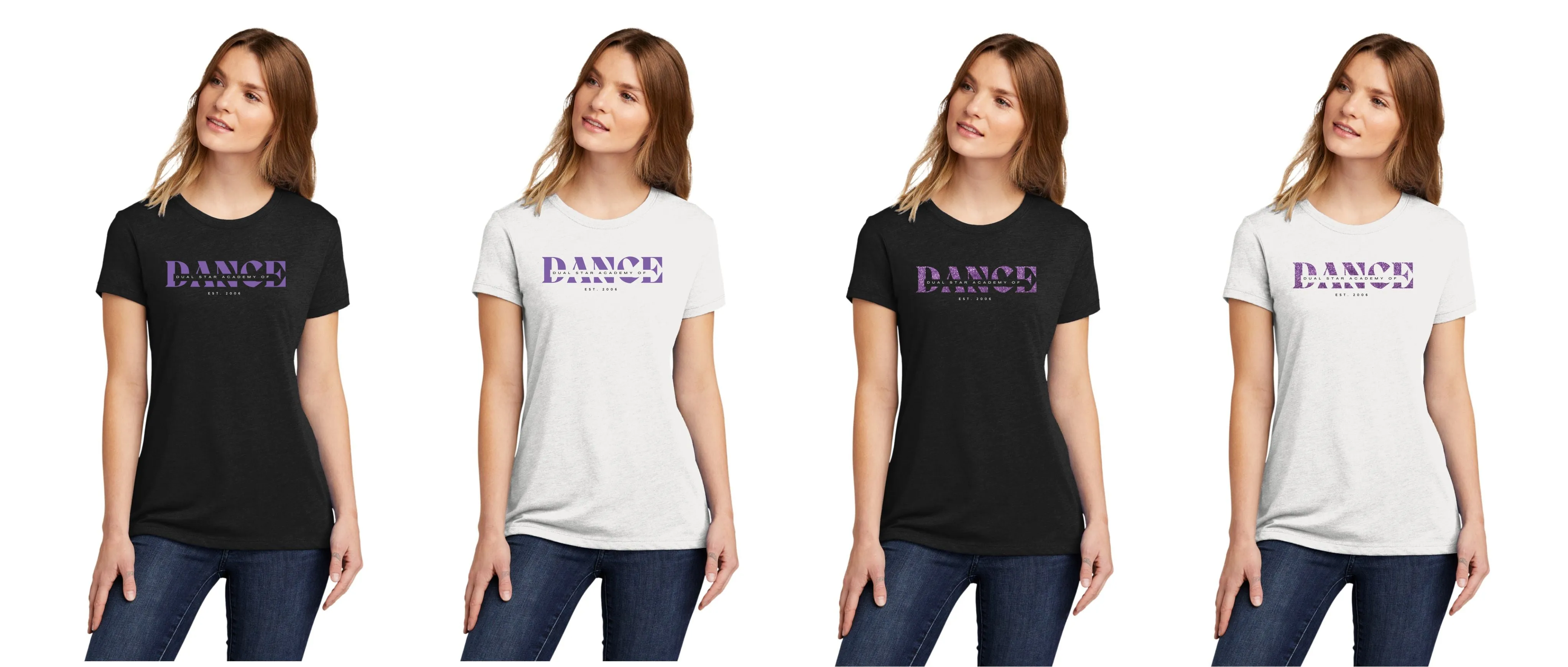 Dual Star DANCE Tee- Ladies and Unisex