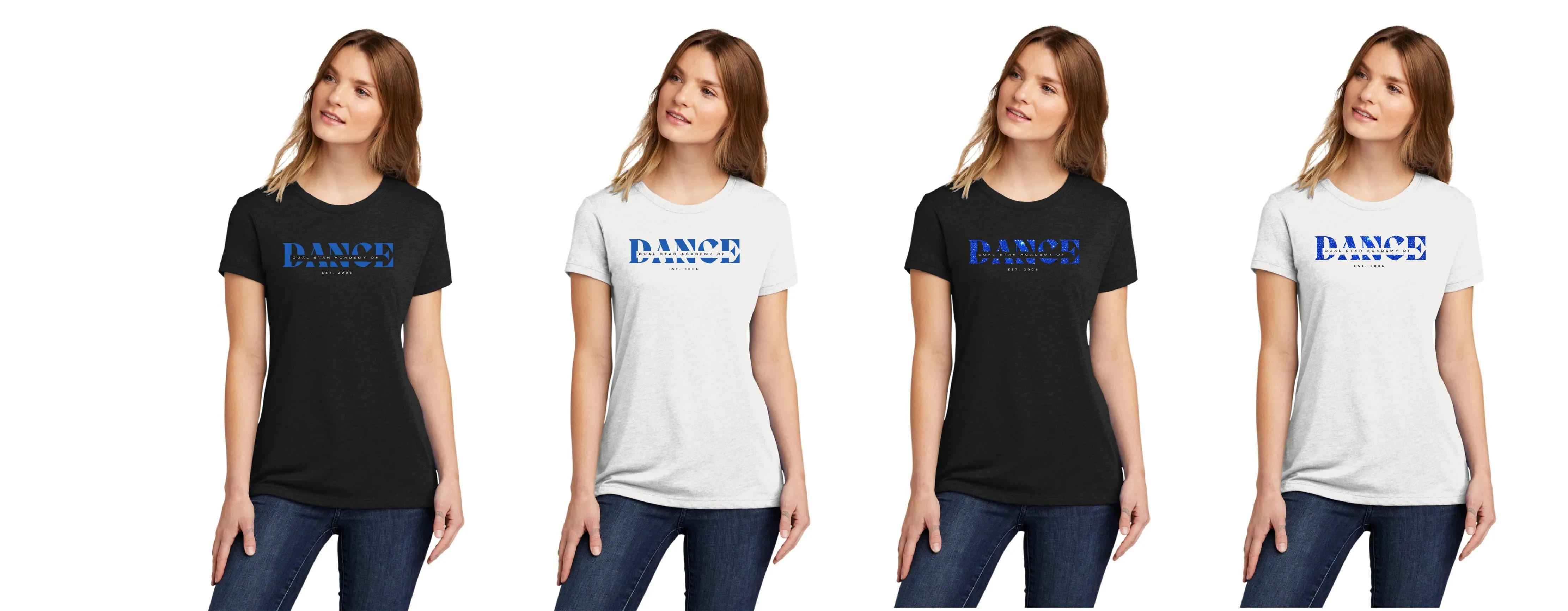 Dual Star DANCE Tee- Ladies and Unisex