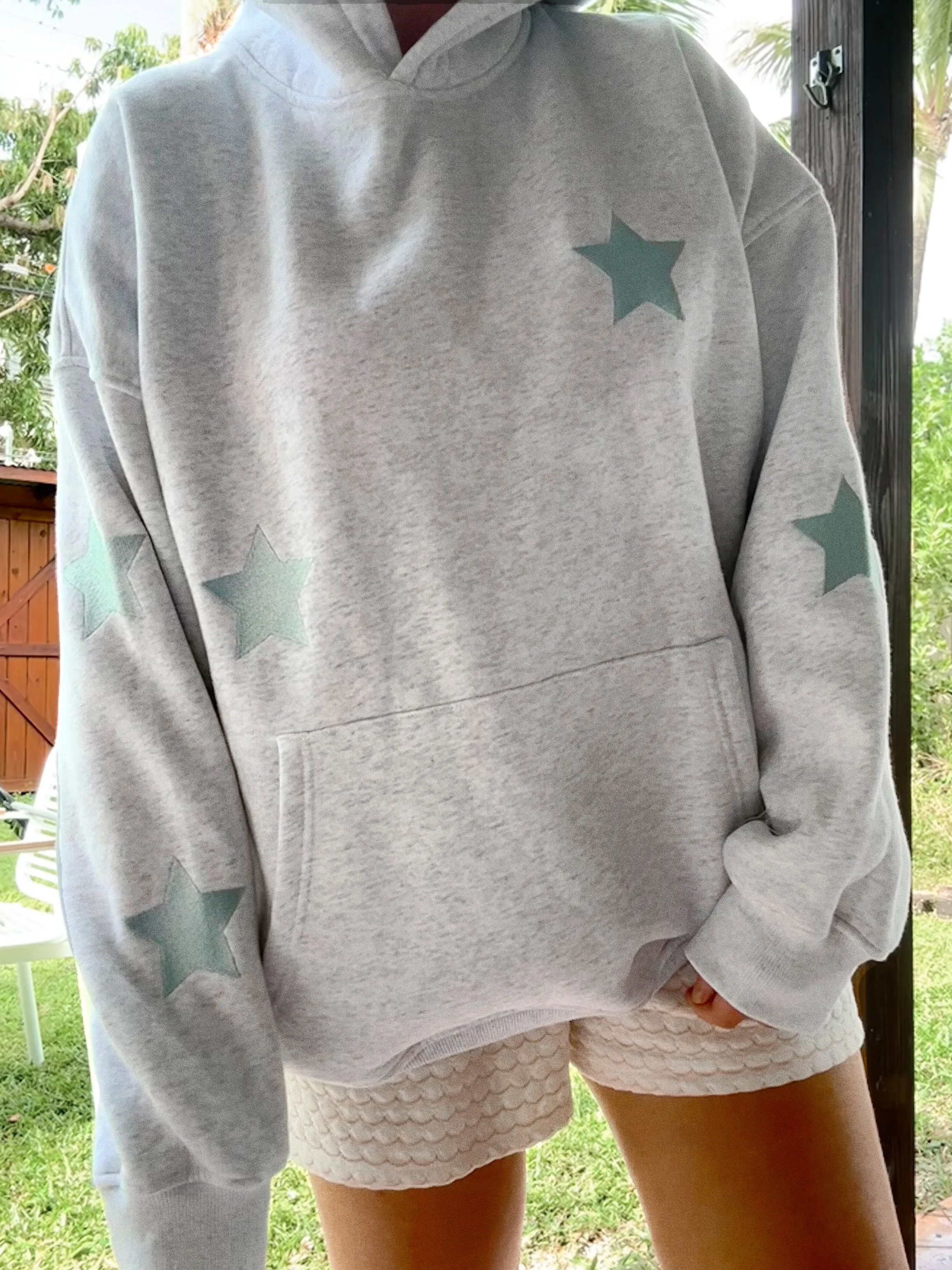 Embroider Star Hoodie