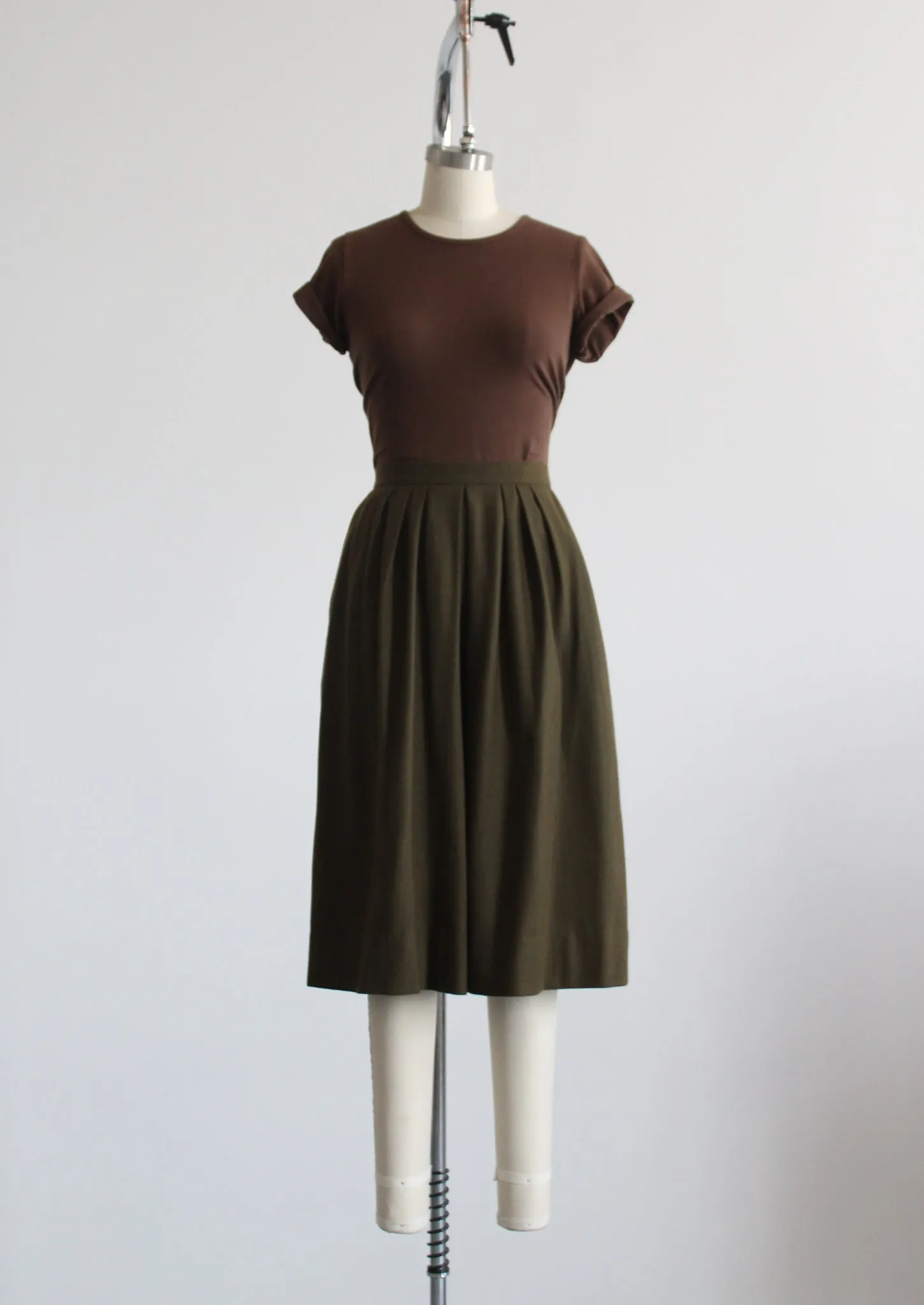 espresso cropped cotton tee