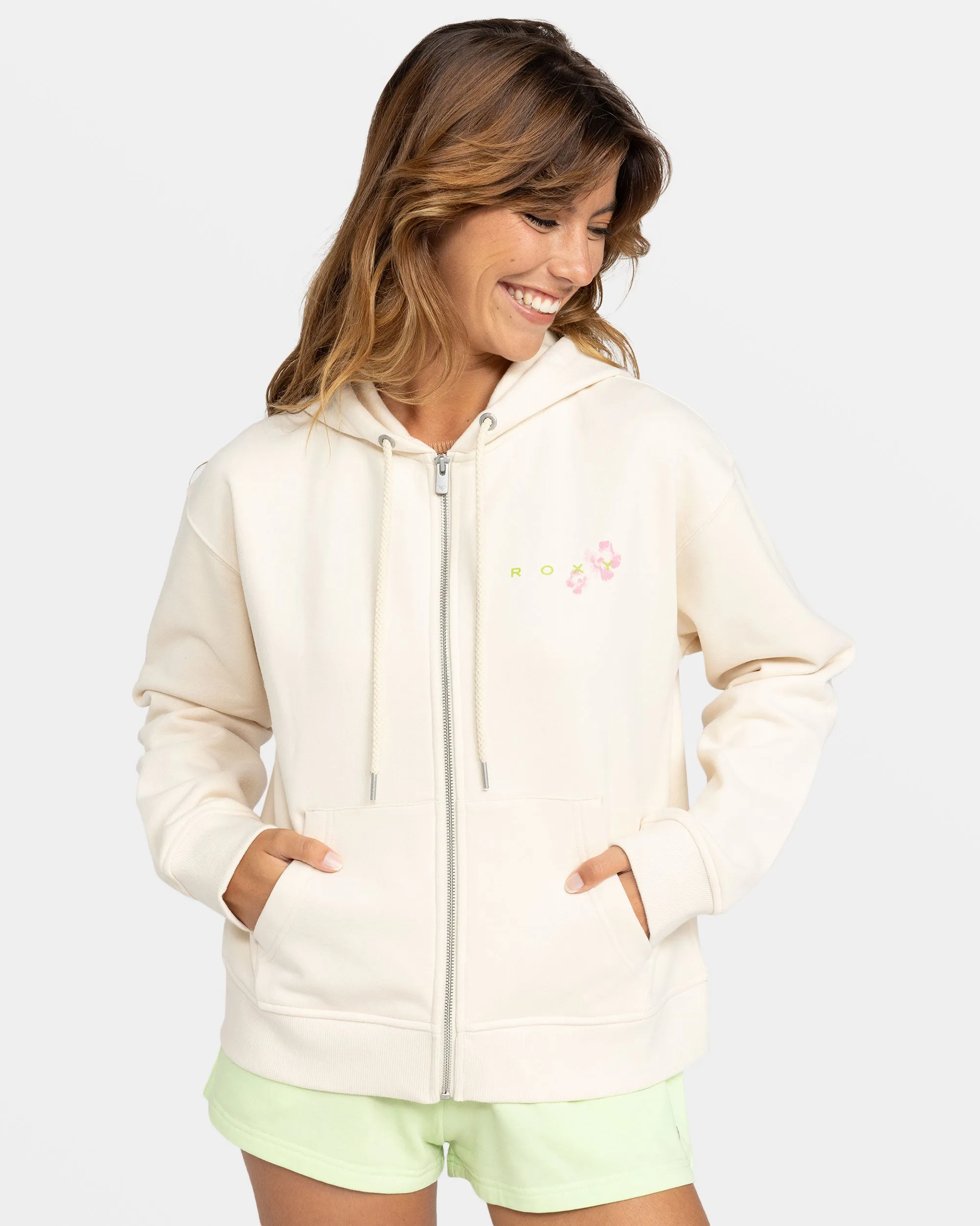 Evening Hike Full Zip Hoodie - Parchment