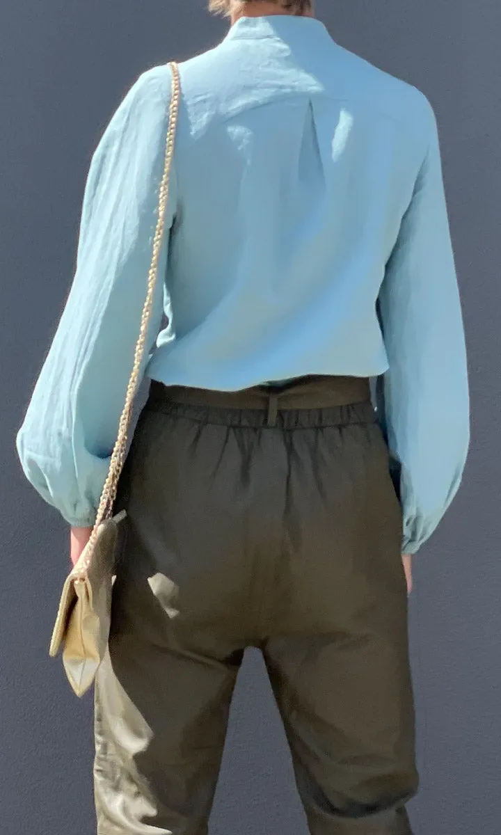 Feeling Good Shirt -  Linen Light Blue