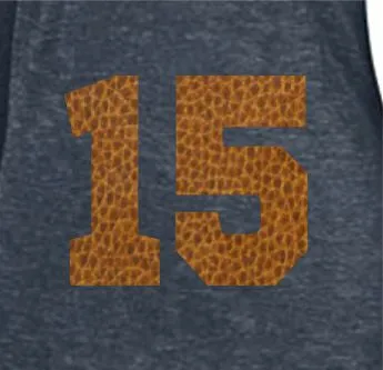 Football Raglan with Custom Number on Back