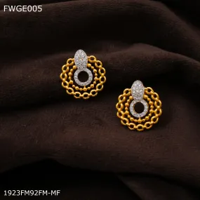 Freemen AD gold plated Earring for women - FWGE005