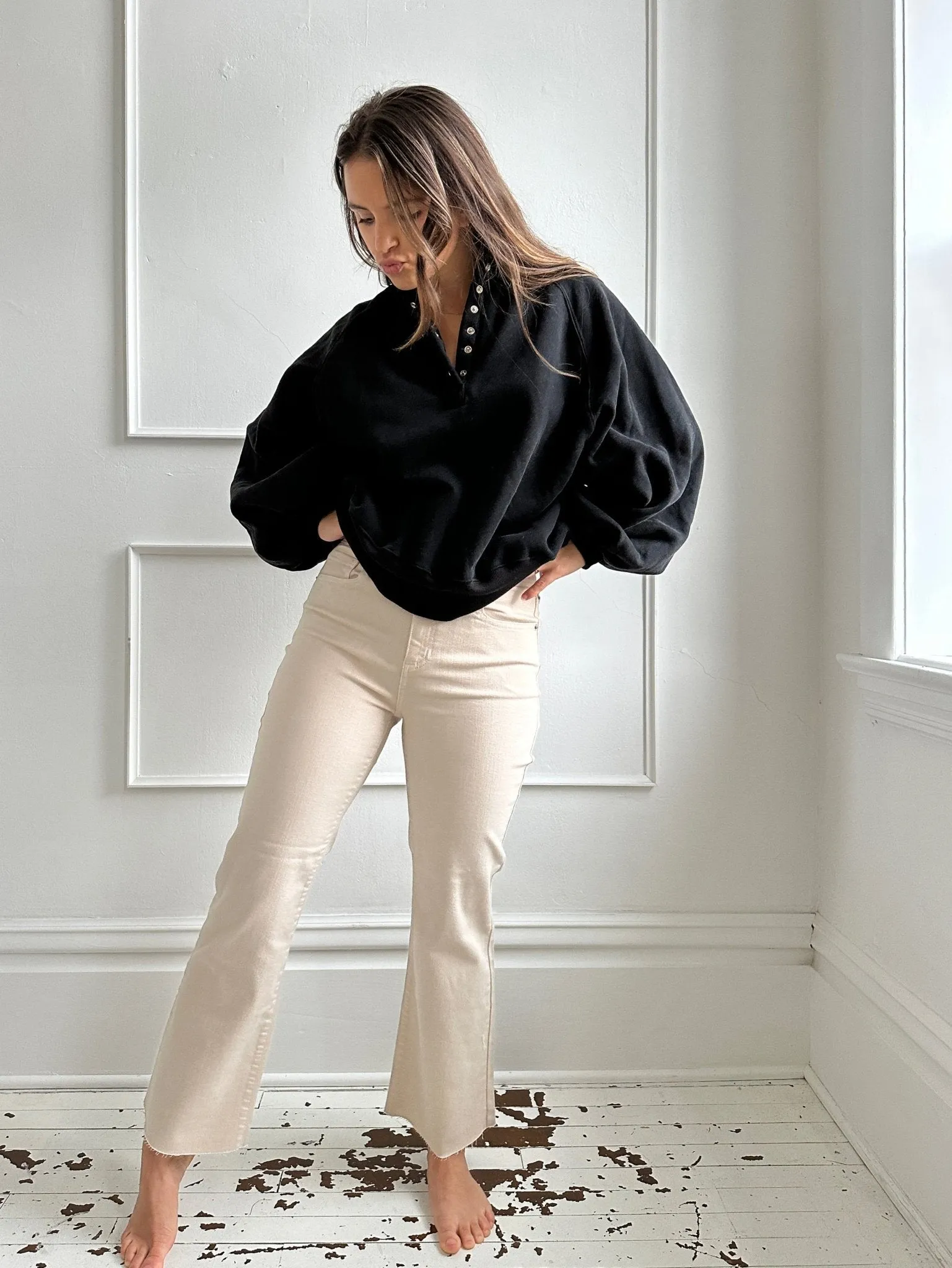High Rise Kick Flare Denim- FINAL SALE
