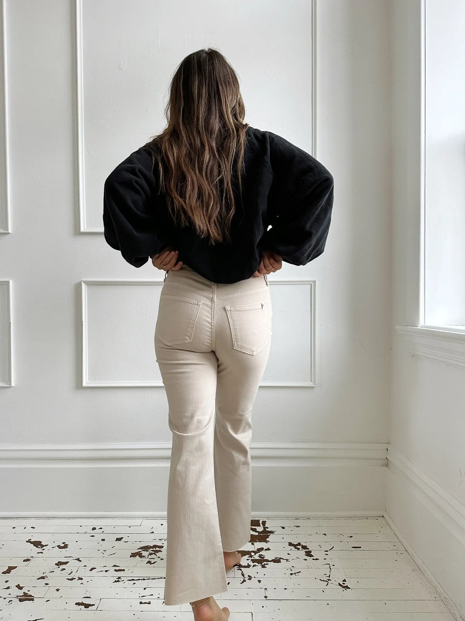 High Rise Kick Flare Denim- FINAL SALE