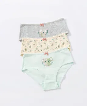 Junior Best Koala Girl Mini 3-pack Panties