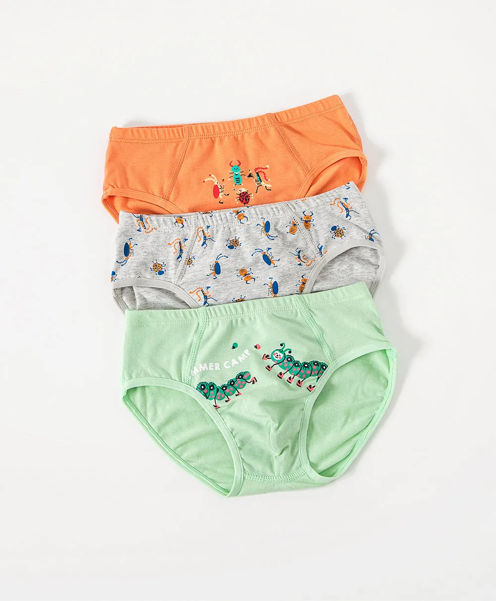 Junior Summer Camp BOYS Briefs 3-packs