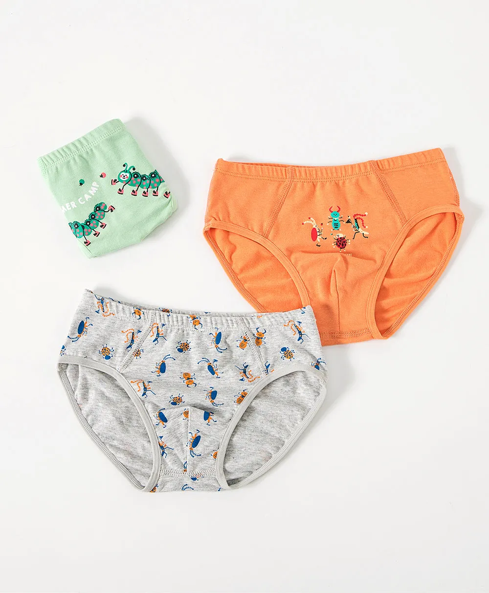 Junior Summer Camp BOYS Briefs 3-packs