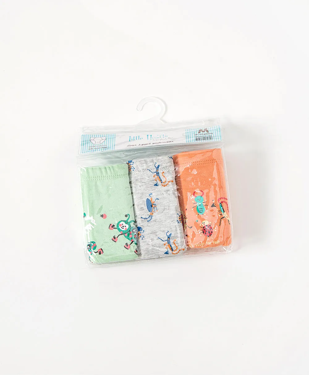 Junior Summer Camp BOYS Briefs 3-packs