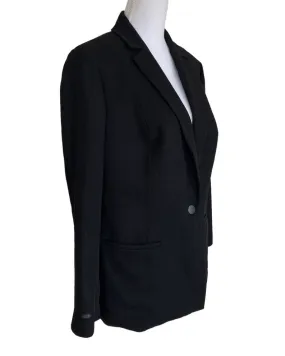 Lafayette 148 Black Lightweight Wool Blazer, 14