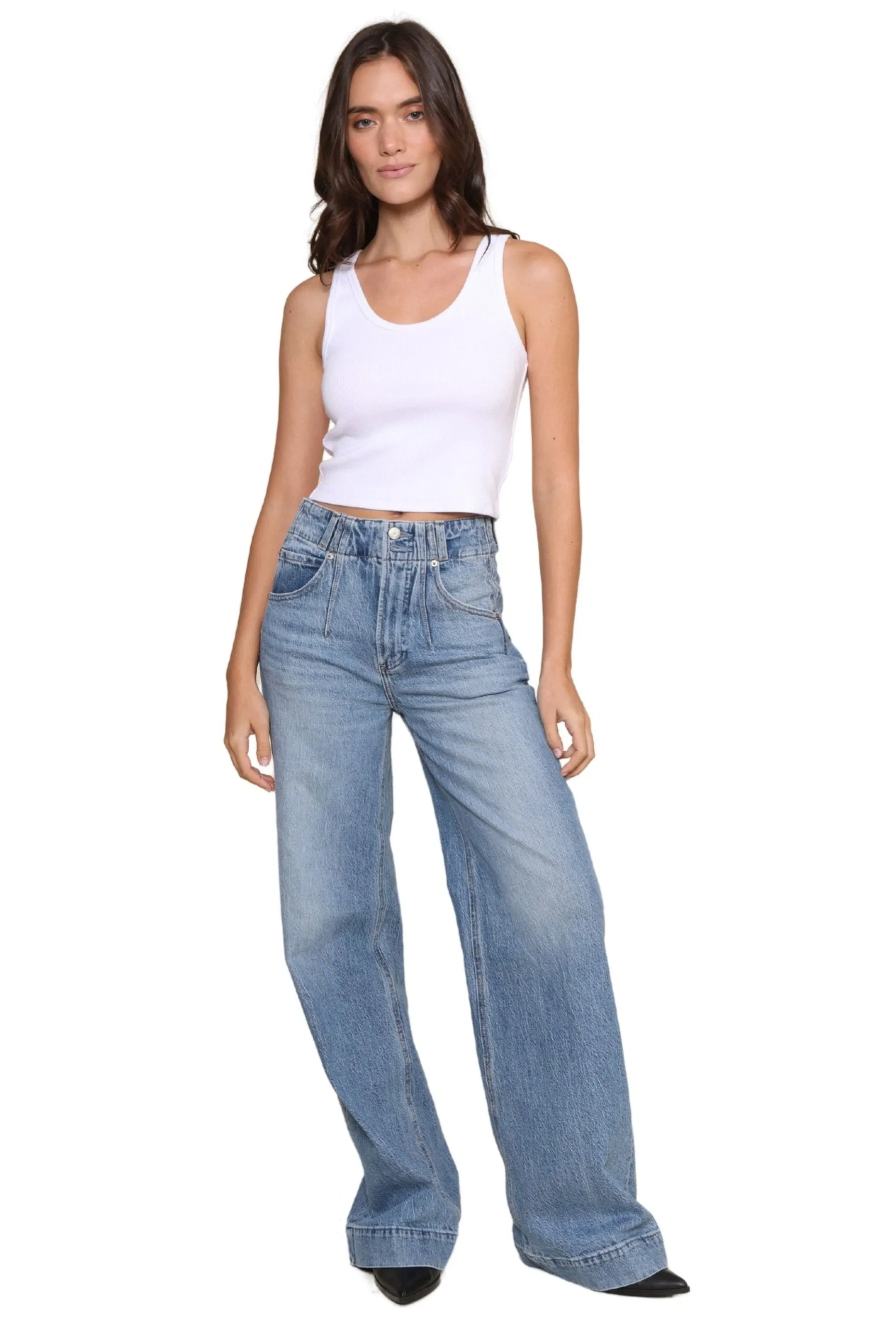 Lana Double Button Jeans