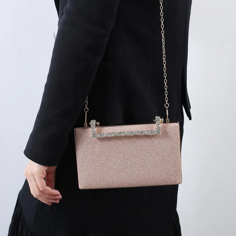 Lindsay Diamond Glitter Clutch Bag