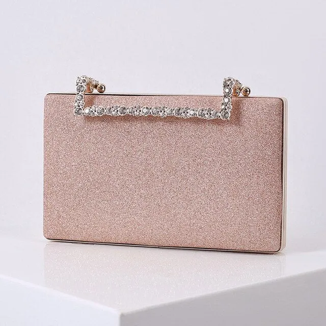 Lindsay Diamond Glitter Clutch Bag