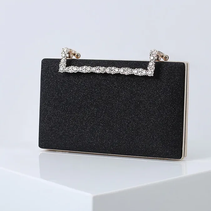 Lindsay Diamond Glitter Clutch Bag