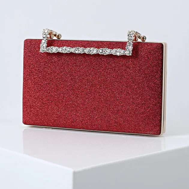 Lindsay Diamond Glitter Clutch Bag