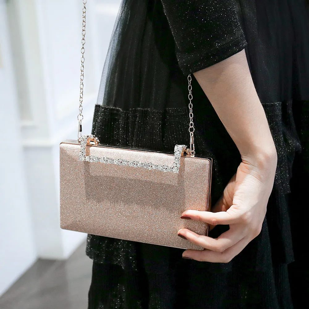 Lindsay Diamond Glitter Clutch Bag
